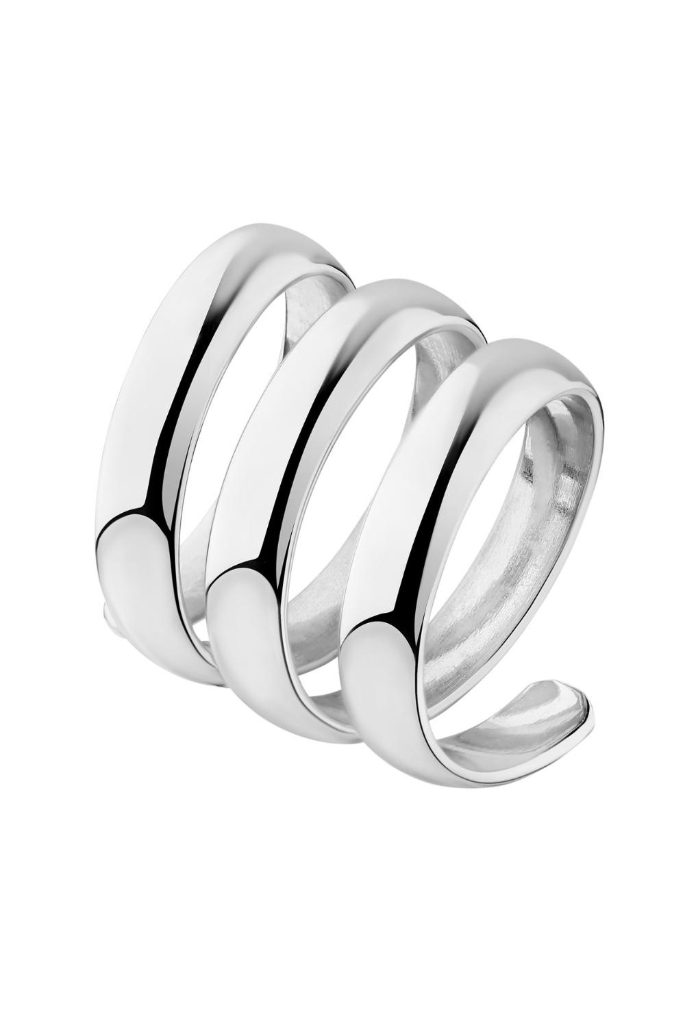 SPIRAL RING SILVER (Grains de Verre) RSPL1