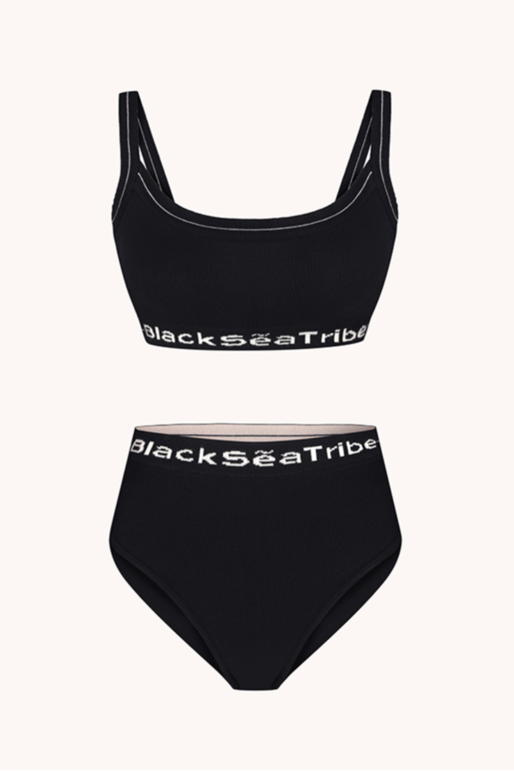 Spodní prádlo &quot;Pletené&quot;, černé, (BlackSeaTribe), whitenessKNITTEDblack