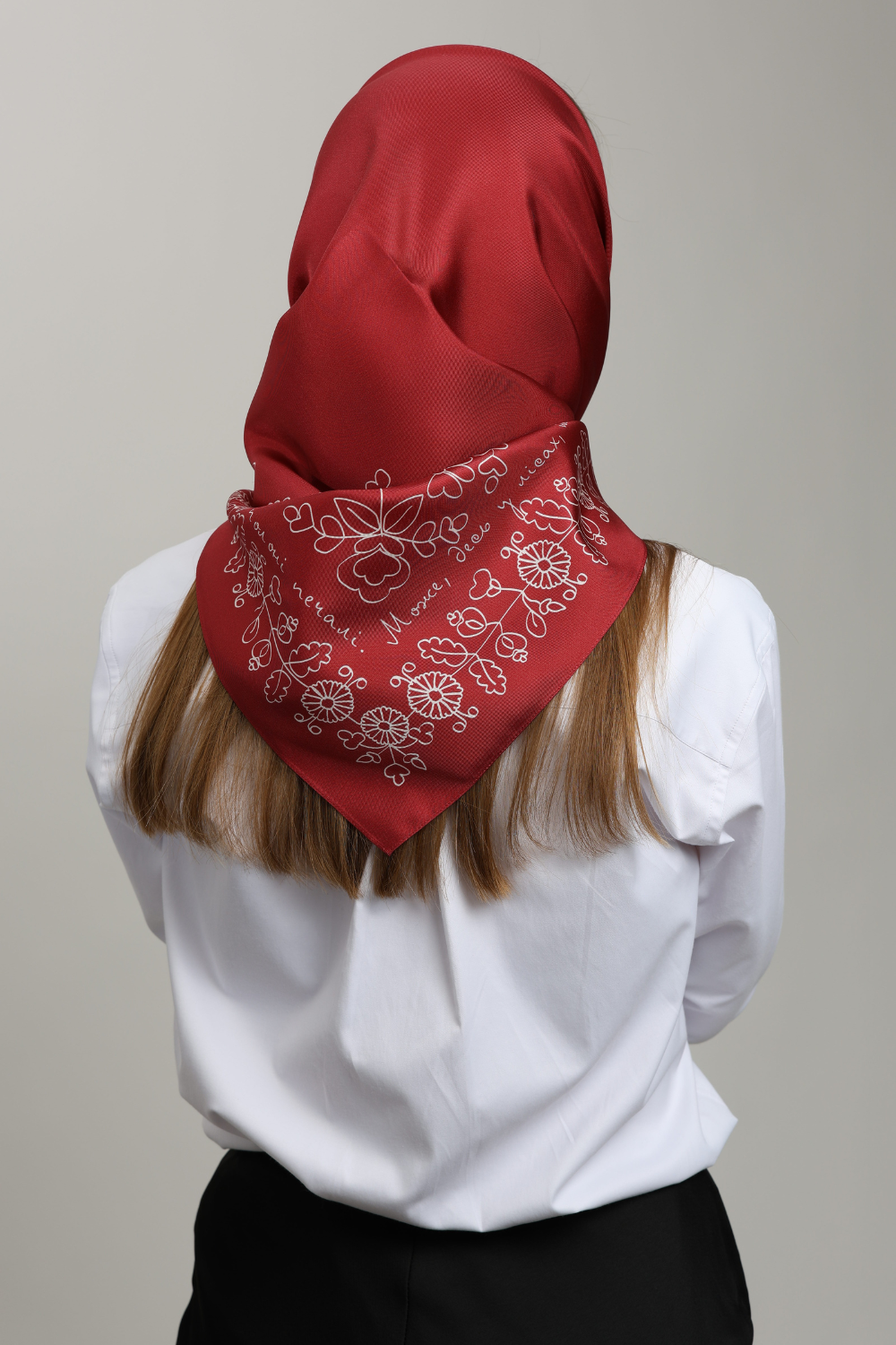 &quot;Red Ruta&quot; scarf (Lady Di) 