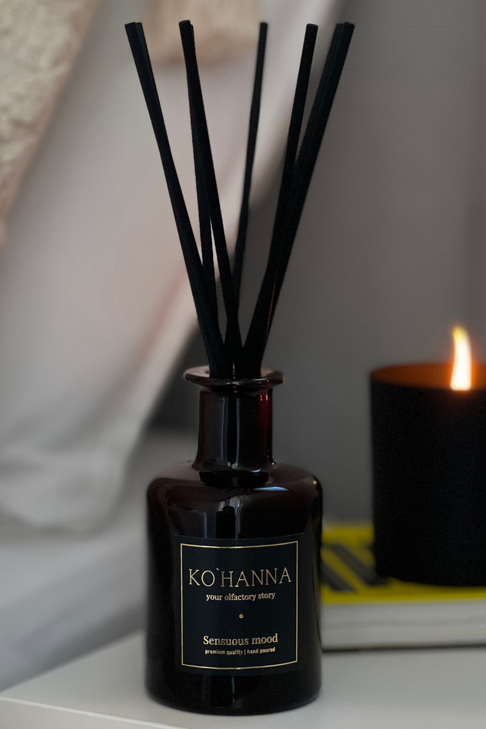 Reed diffuser, Sensuous mood, 200 ml (KOHANNA) KO0009