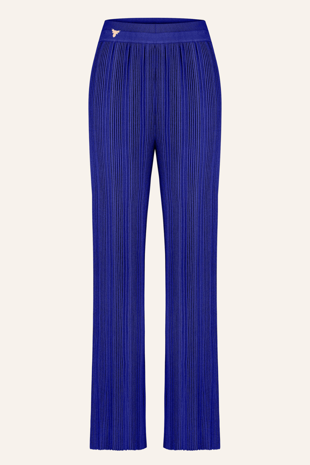 Knitted trousers, blue, (T.Mosca), BOL24-01