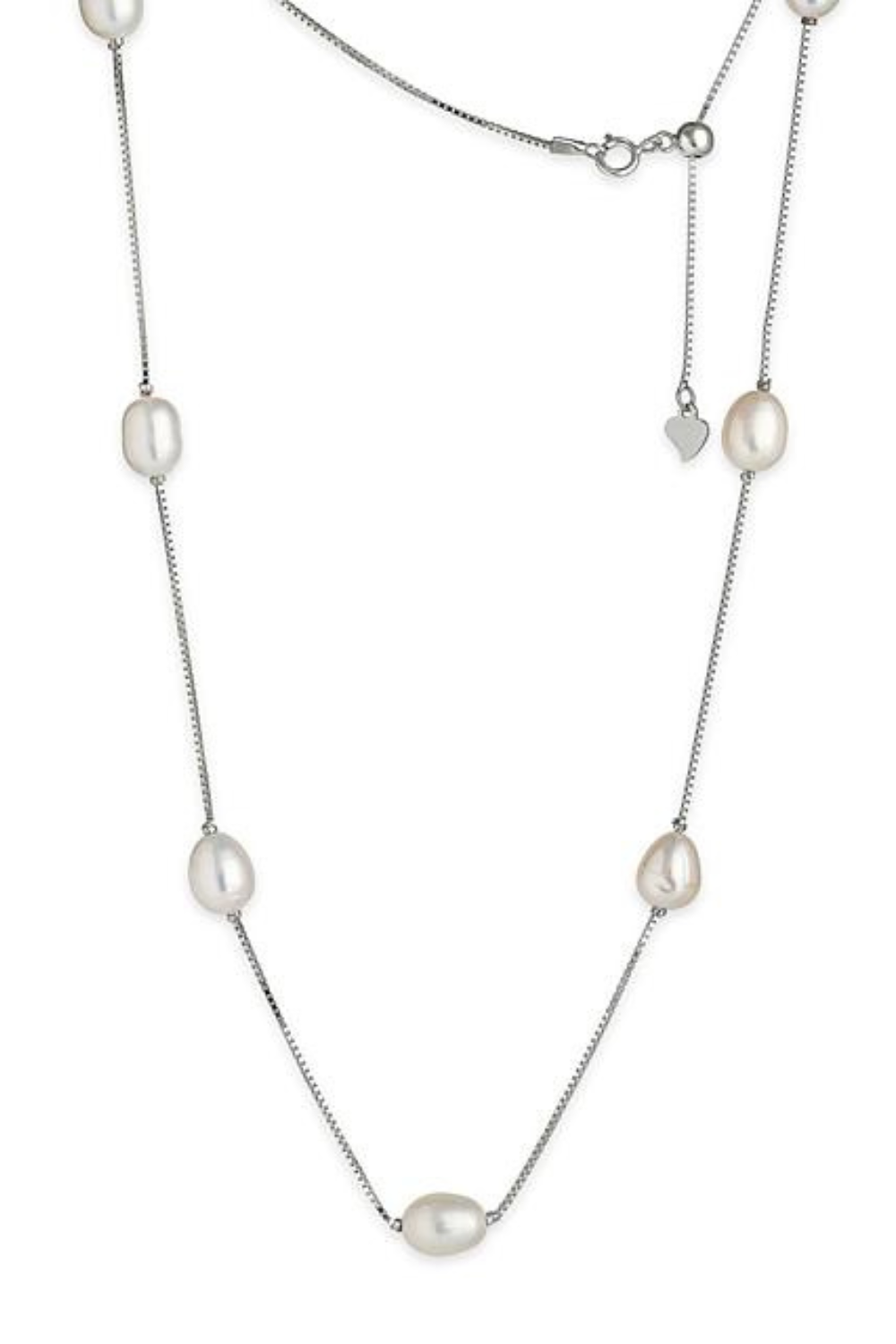 Pearl Perfection Necklace, Silver, (SILVERAMO), KL2G.452S