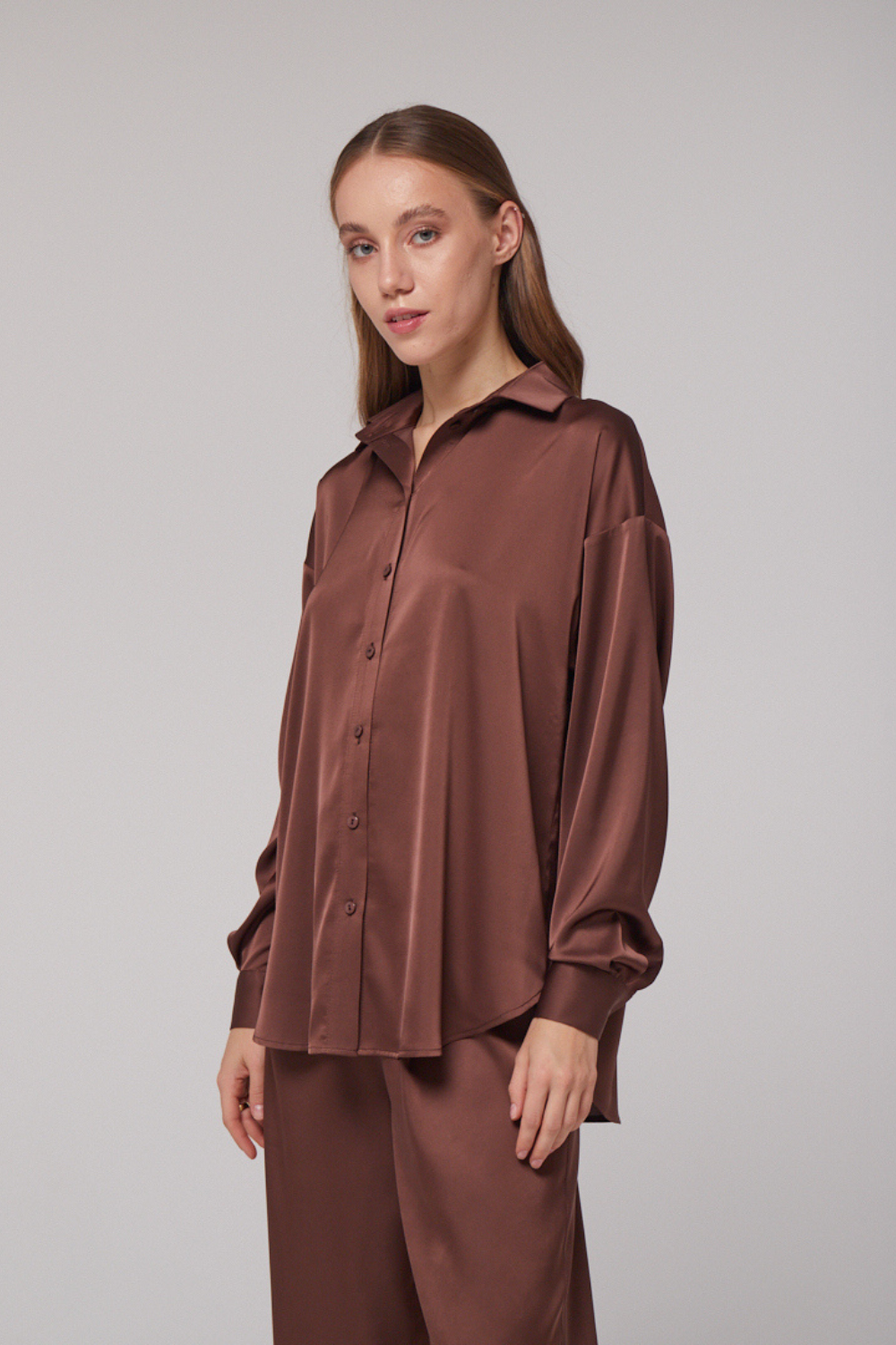 Brown shirt BASIC (Mint) 21662