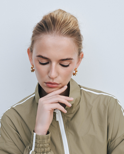 Сережки "THE THORN" ЗОЛОТО, (Grains de Verre) ELR2