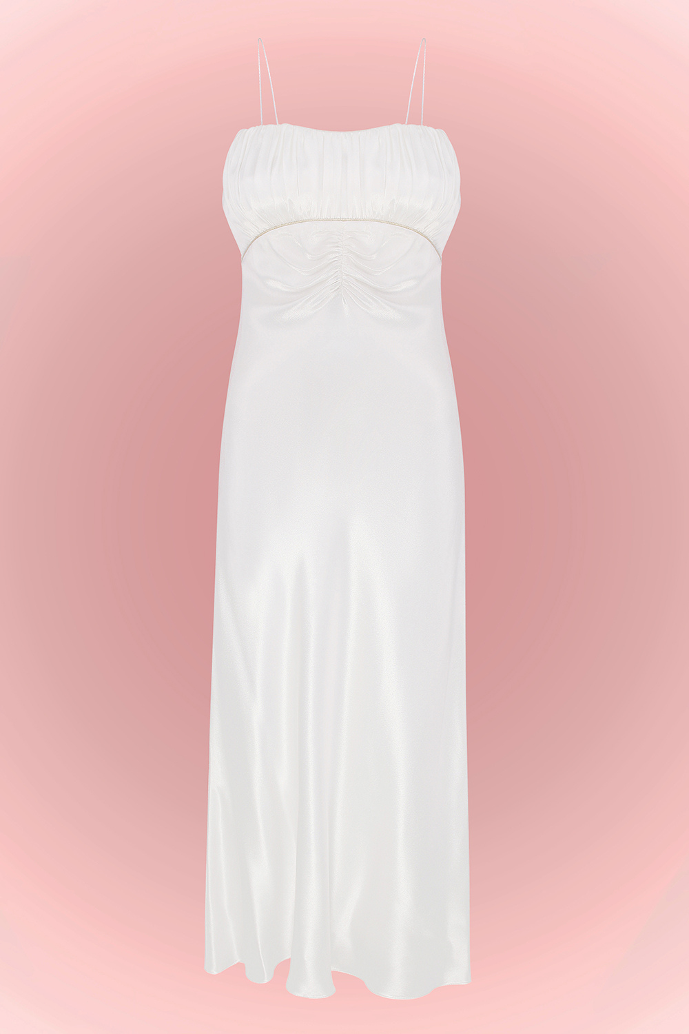 Viskózové šaty (Total White) SS2304