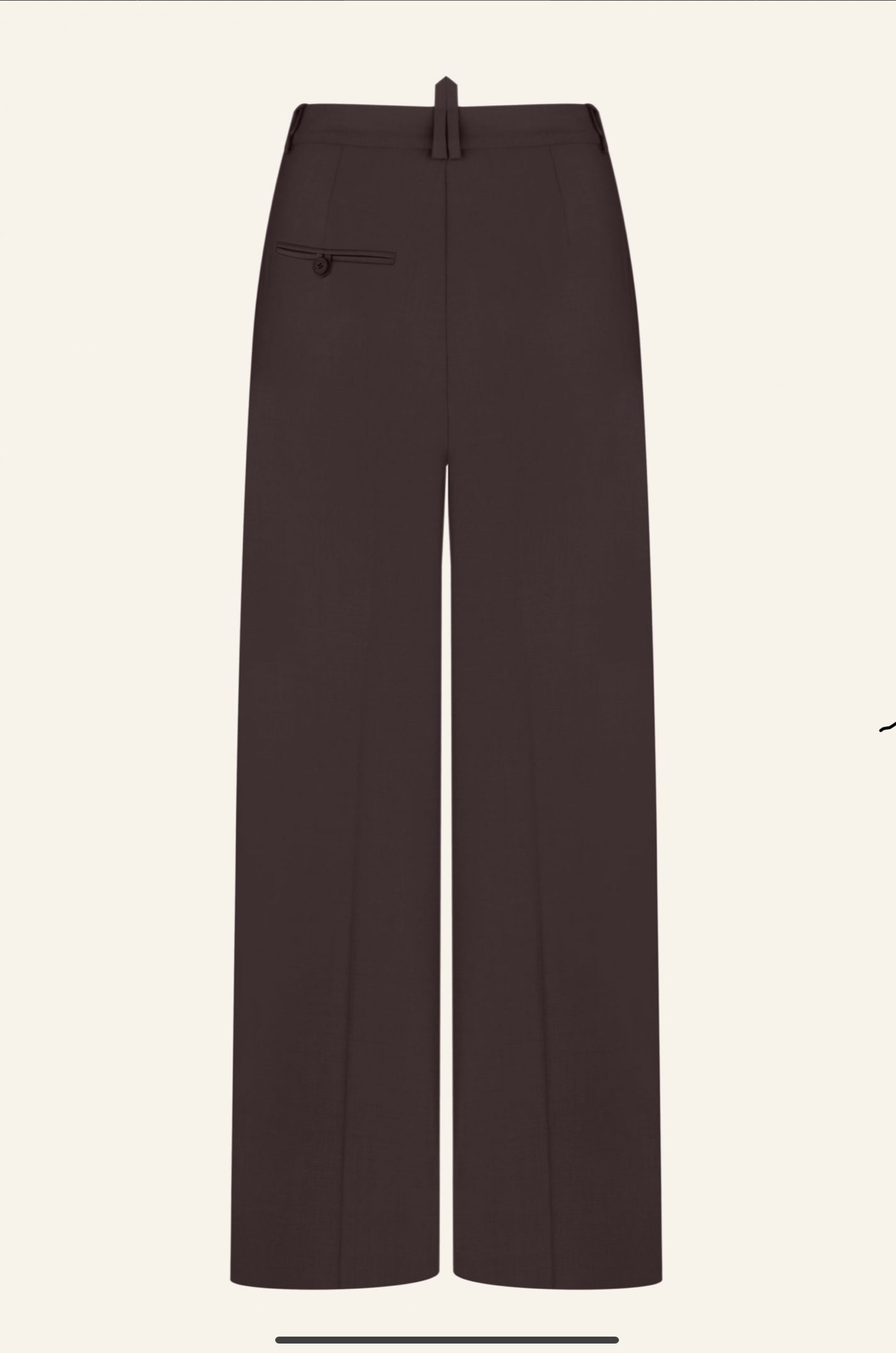 Brown wool trousers (K.KVIT, T.MOSCA) BAW232401 