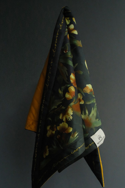 Insulated scarf with design print &quot;Storm&quot; (Nesamovyto) LY