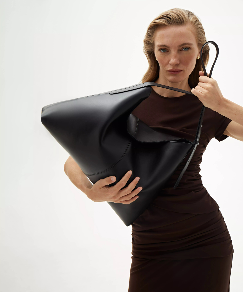 BLISS BAG BLACK LEATHER, (Juna)