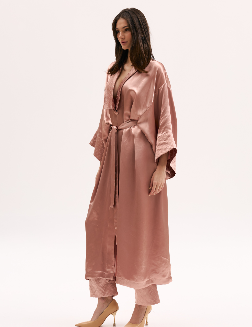 Рожеве атласне кімоно (XM by Malinovska)