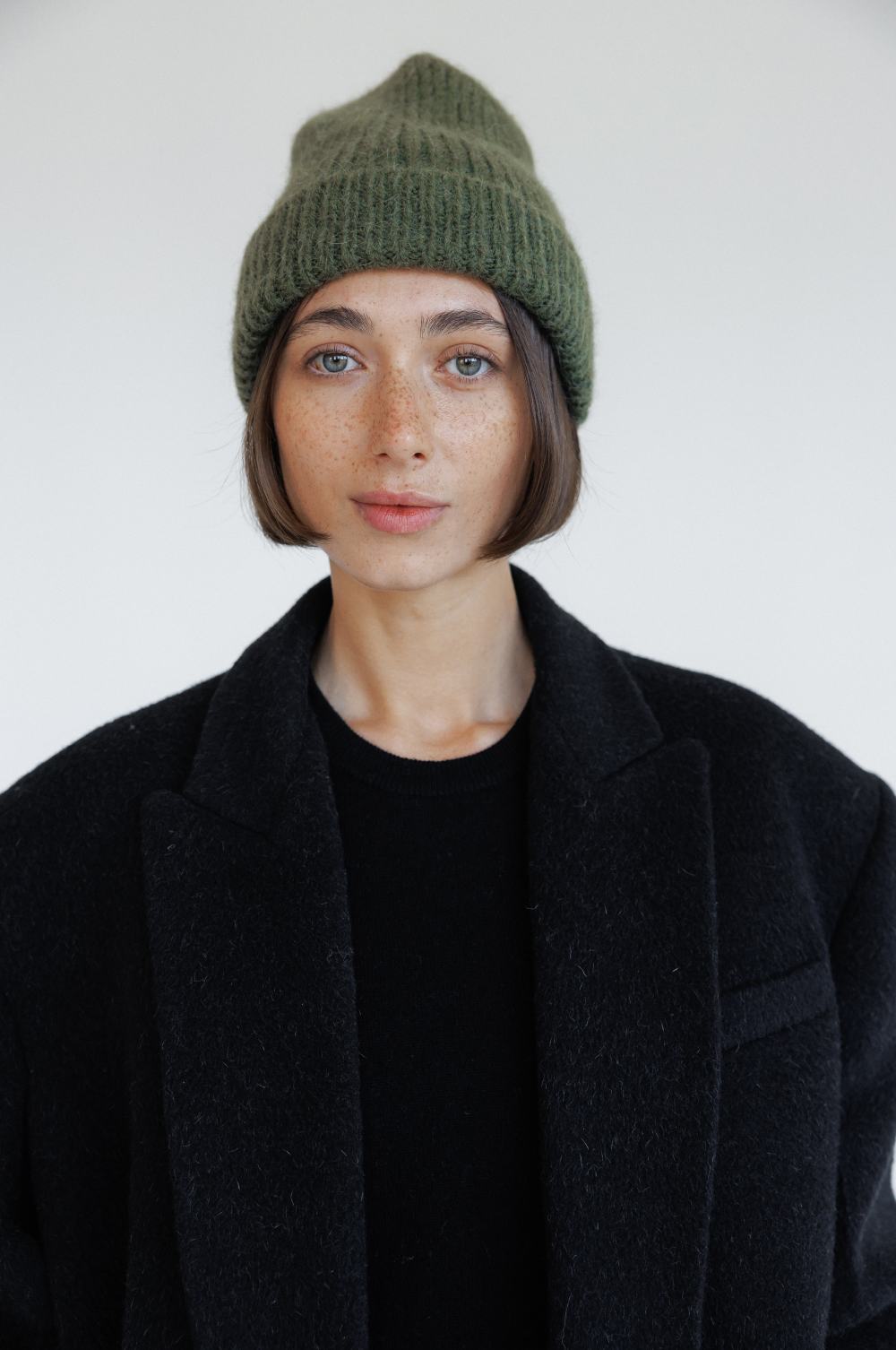 Hat, Khaki, Knitted, (Lady Di)