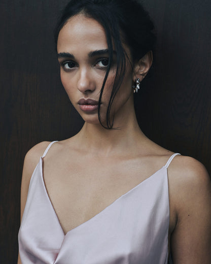 Náušnice „The Thorn“, stříbrné, (Grains de Verre) ELR1