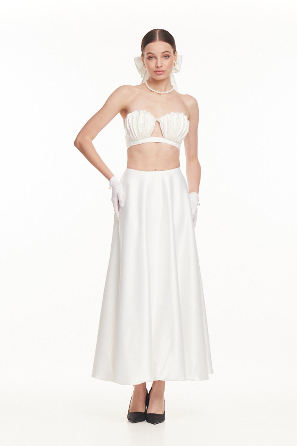 Bílá sukně WAVE, Bílá, (Mint), 22010265
