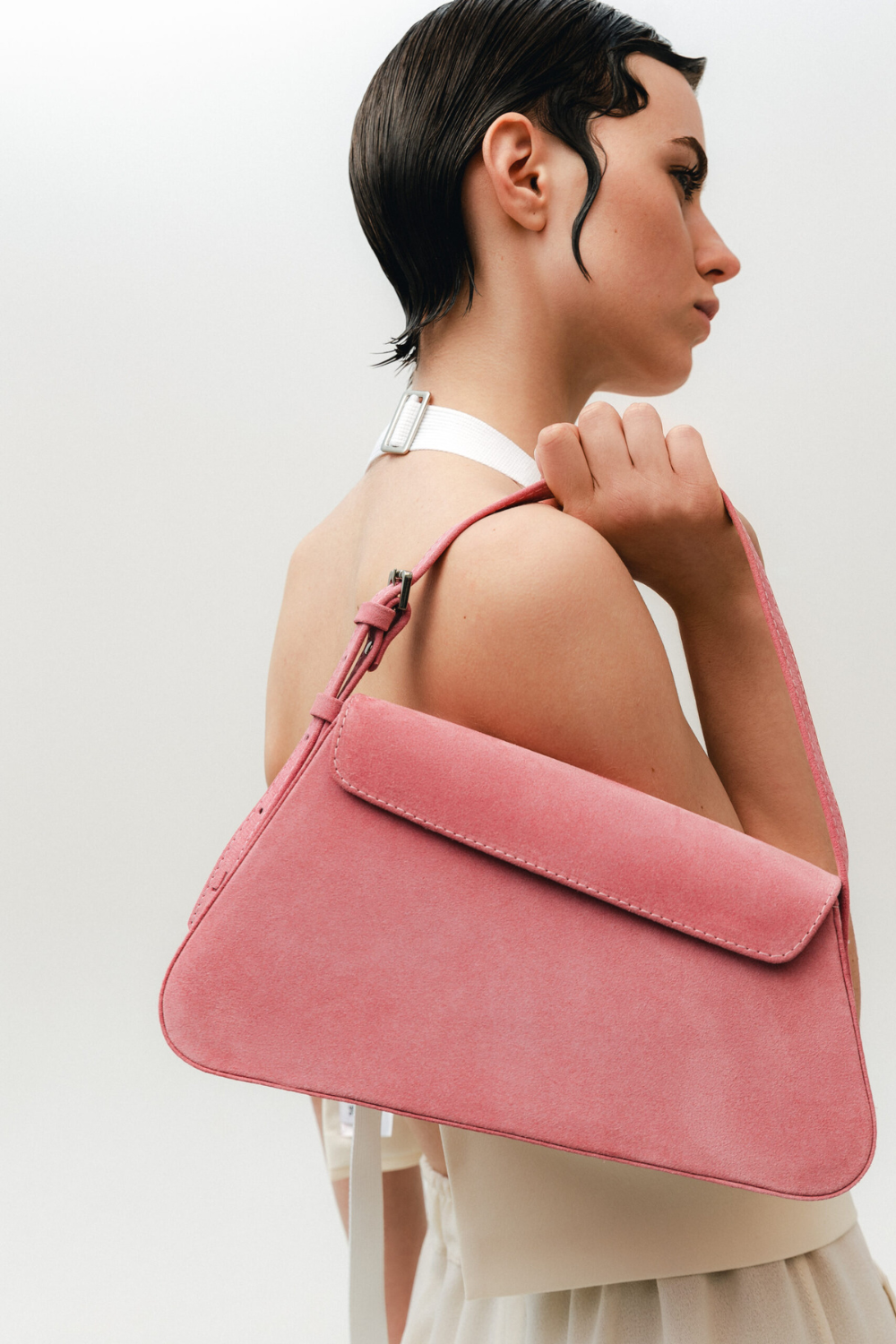 Suede bag, pink, (Juna), Juna0016