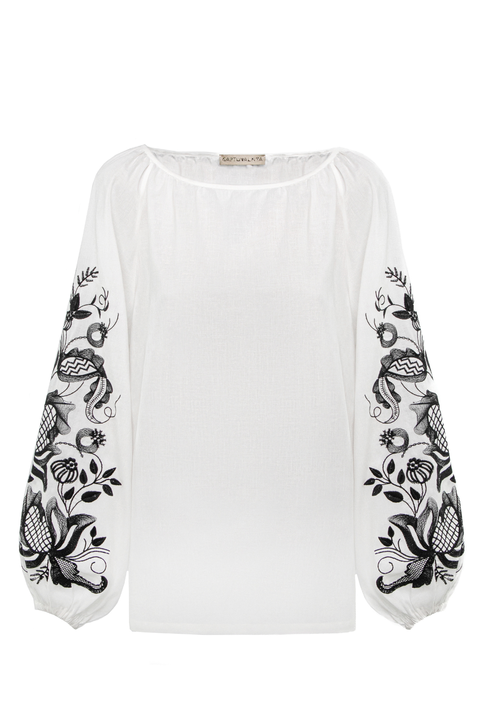 Blouse Garnet Loza, black/white, (Gaptuvalnya), G_0089