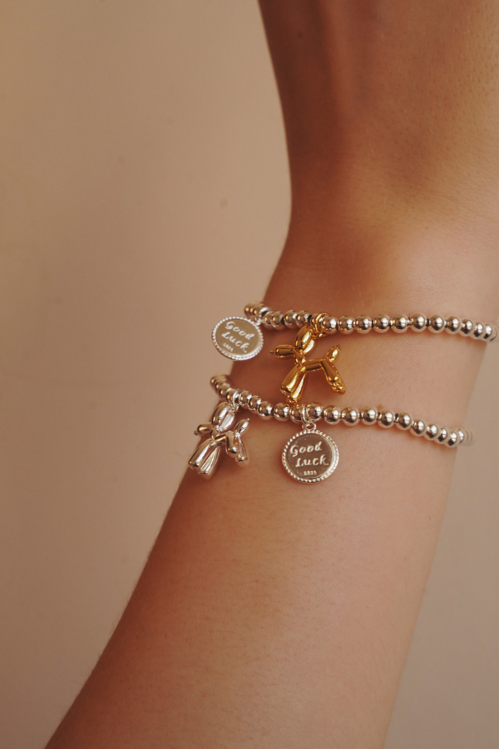 SOLO - bracelet good luck (gold dog) M0015