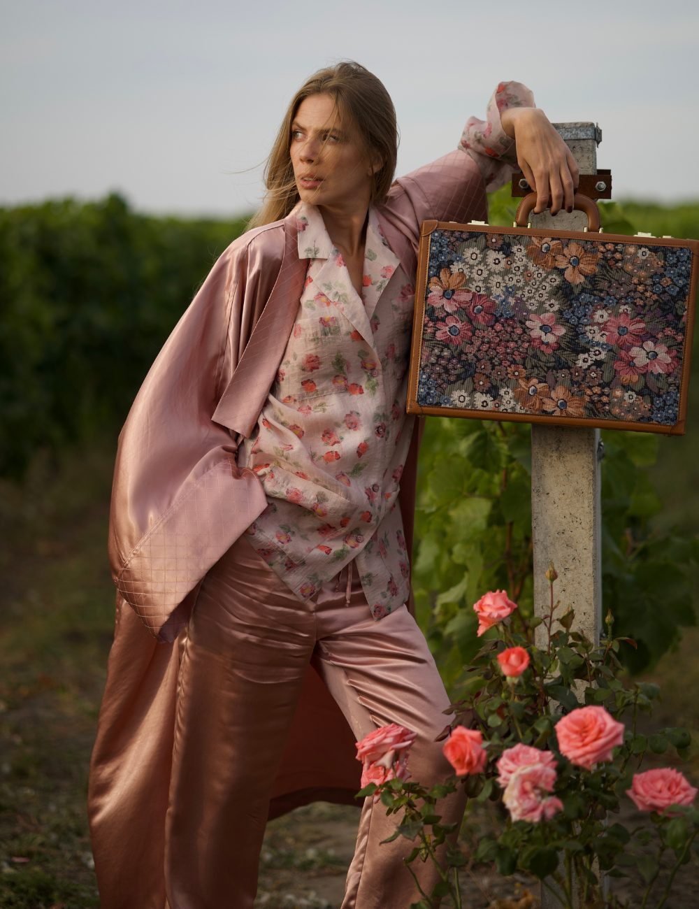 Рожеві атласні штани (XM by Malinovska)