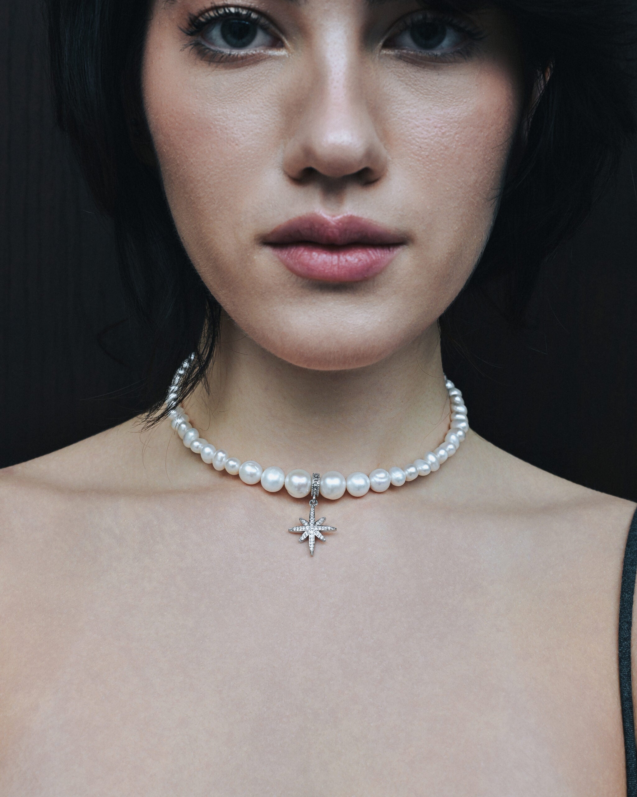 Bracelet with pearls Silver «MORNING STAR» (Grains de Verre) BRPS1