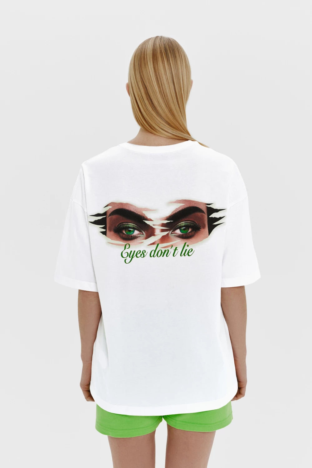 T-shirt, white &quot;eyes don&