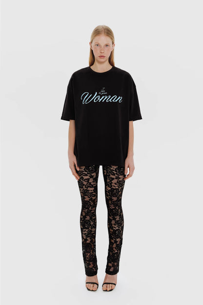 T-shirt, black &quot;woman&quot;, (KeepStyle), KSTL_0007