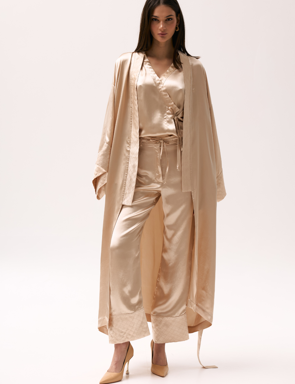 Золотисті атласні штани (XM by Malinovska)