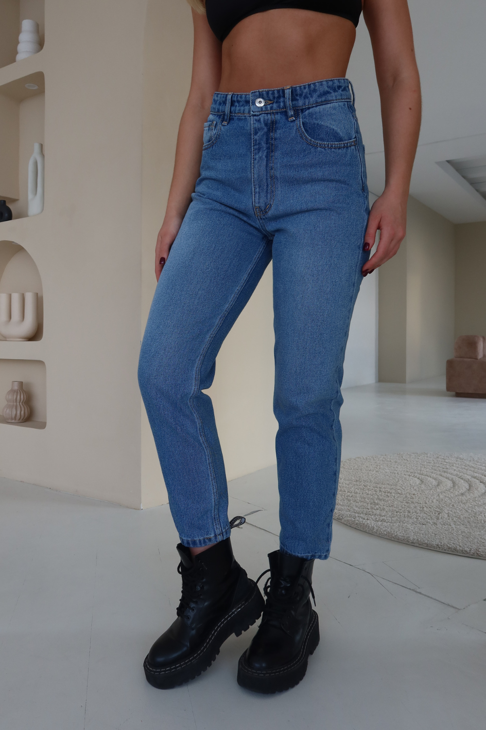 Jeans MOM FIT, (Marvanna), 12408