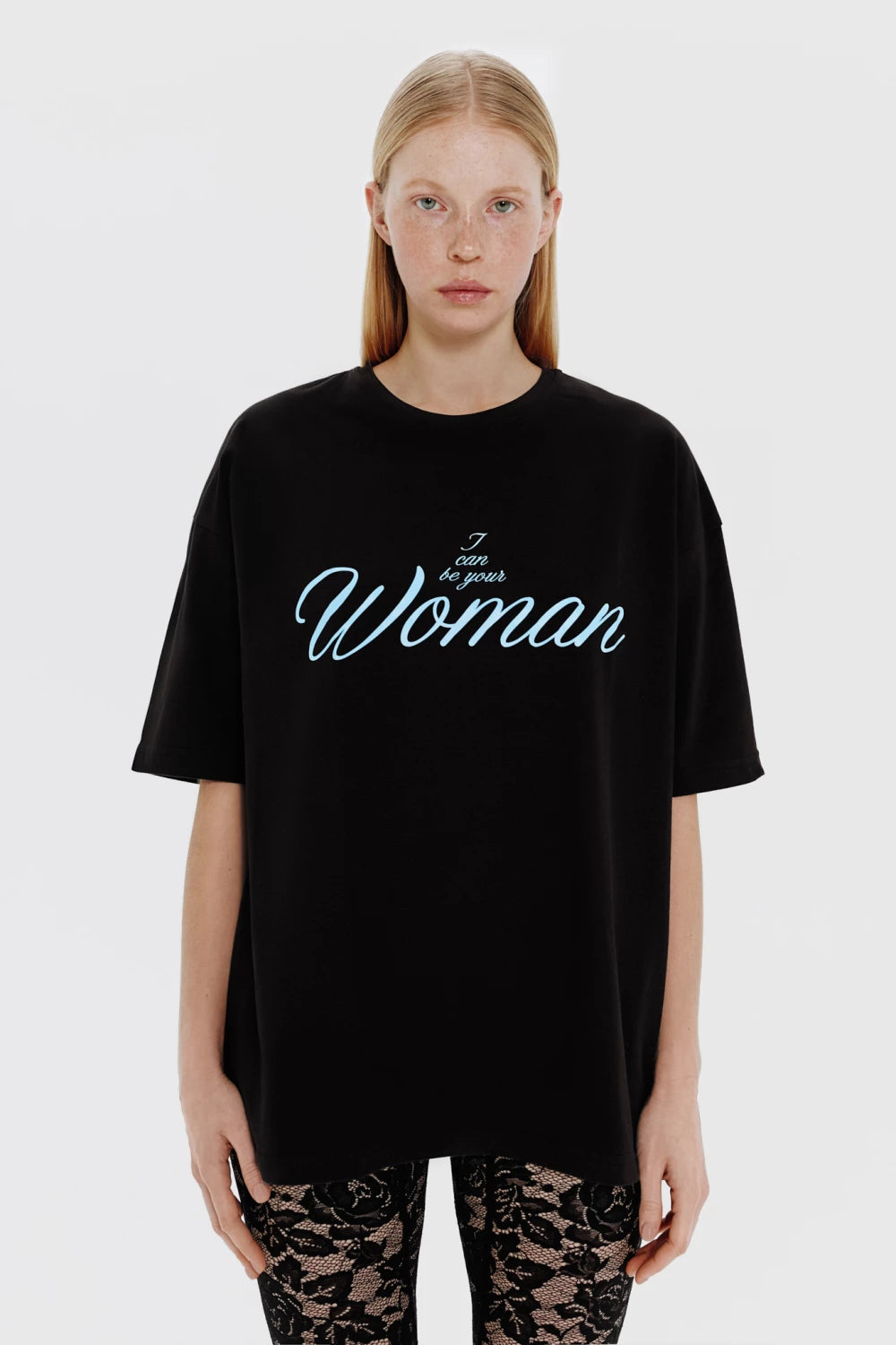 T-shirt, black &quot;woman&quot;, (KeepStyle), KSTL_0007