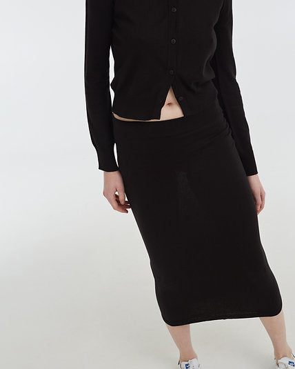 Confident skirt, black, (KnitLab) Skirt_CONFIDENT