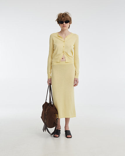 Confident skirt, lemon, (KnitLab) Skirt_CONFIDENT