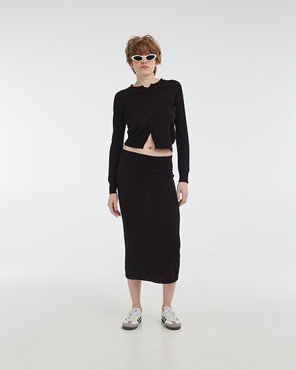 Confident skirt, black, (KnitLab) Skirt_CONFIDENT