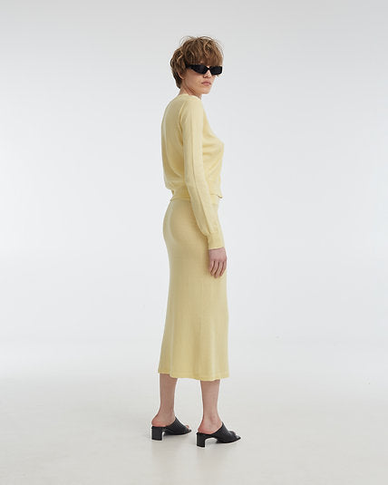 Confident skirt, lemon, (KnitLab) Skirt_CONFIDENT