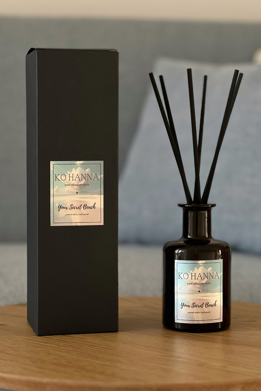 Aromatherapy diffuser with reed sticks, Your secret beach, 200 ml. (KO&