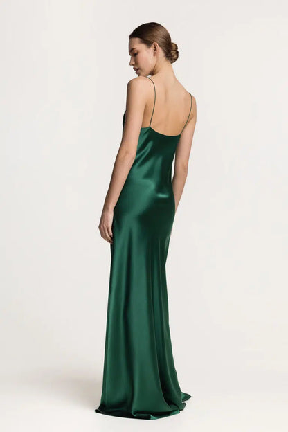 Carolyn Emerald Silk Dress, (Serenity) 161003