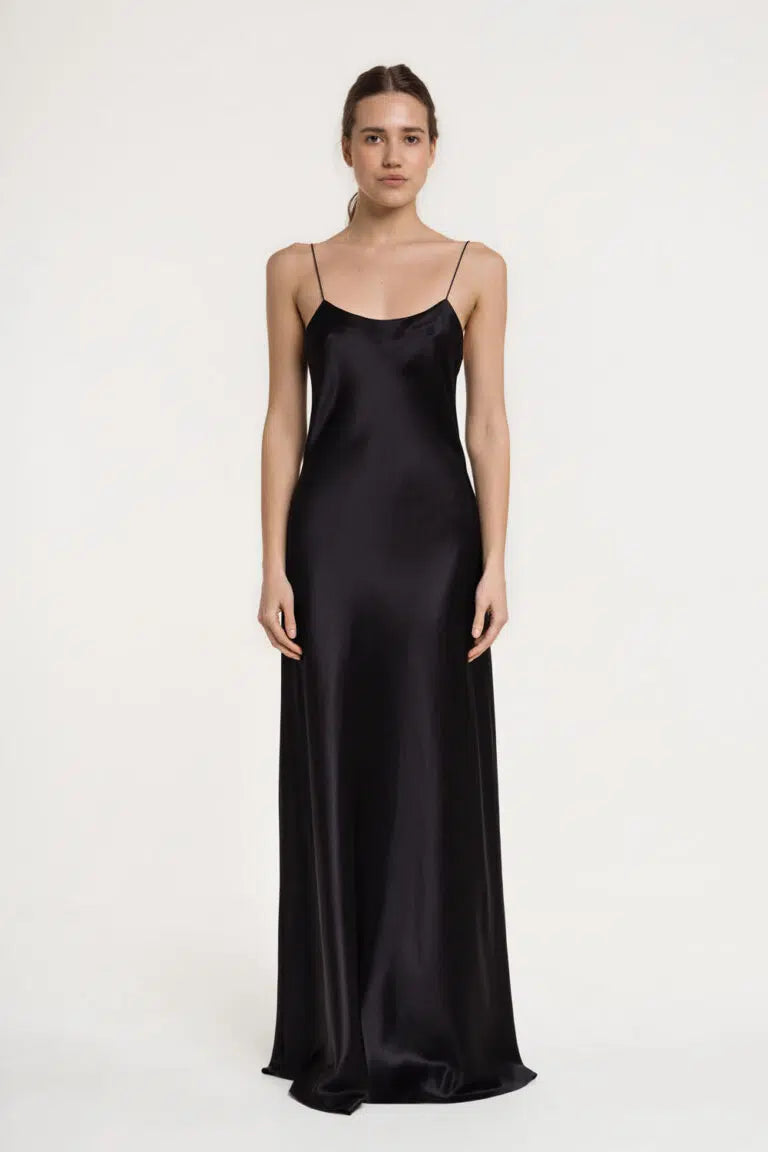 Silk dress Carolyn Black (Serenity) 163103