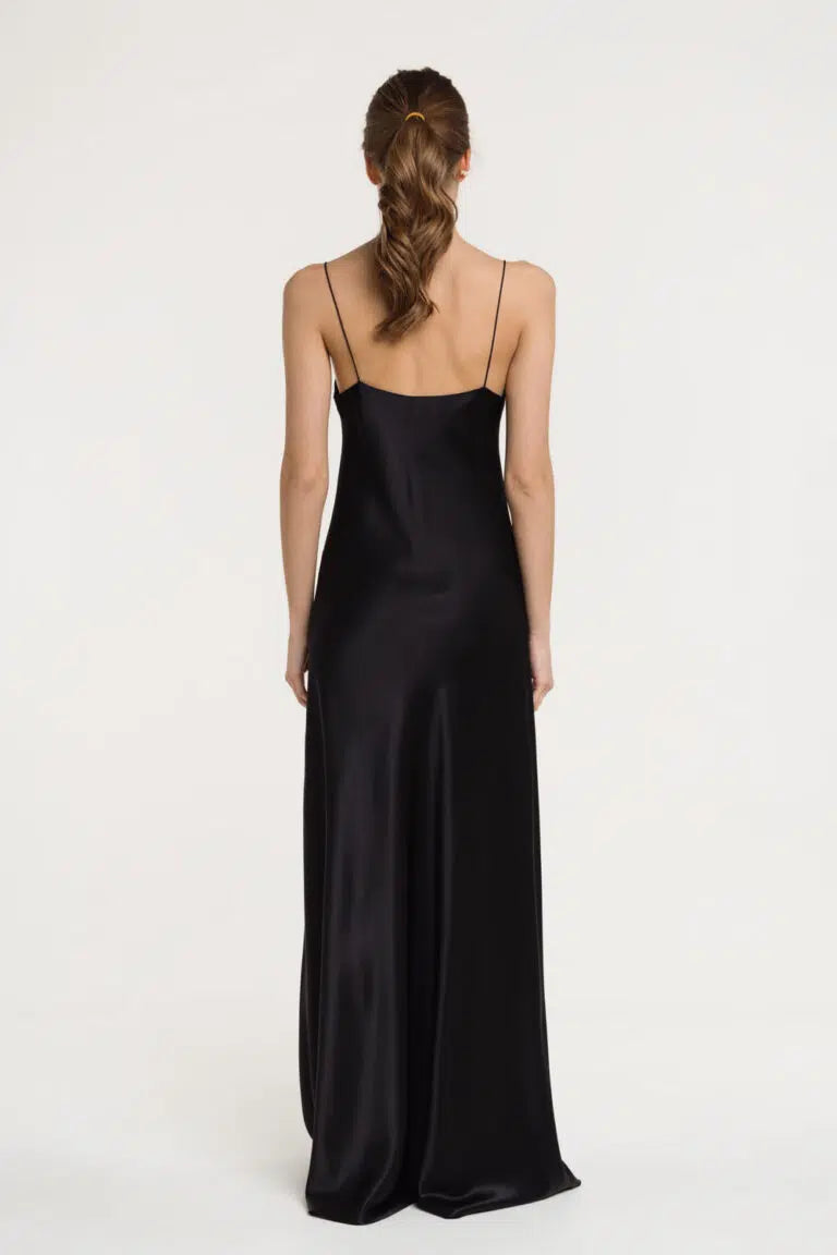 Silk dress Carolyn Black (Serenity) 163103