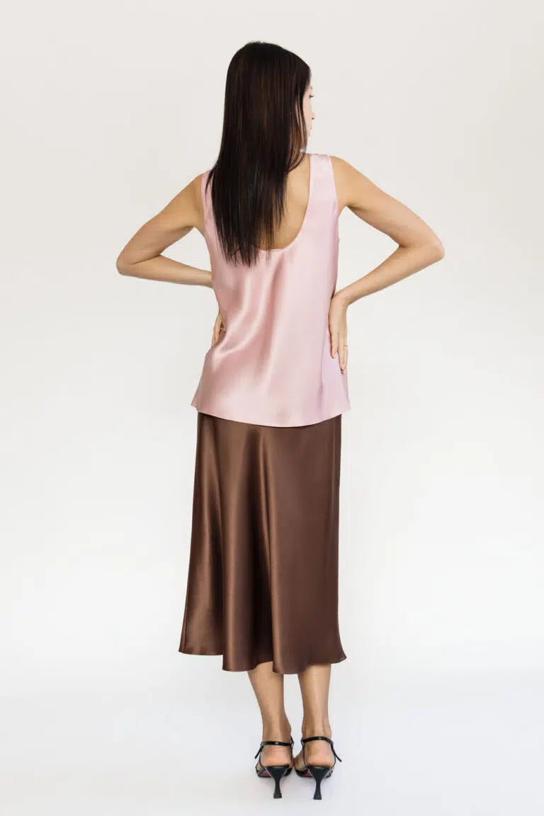 Silk skirt Aura Chocolate, (Serenity) 233303