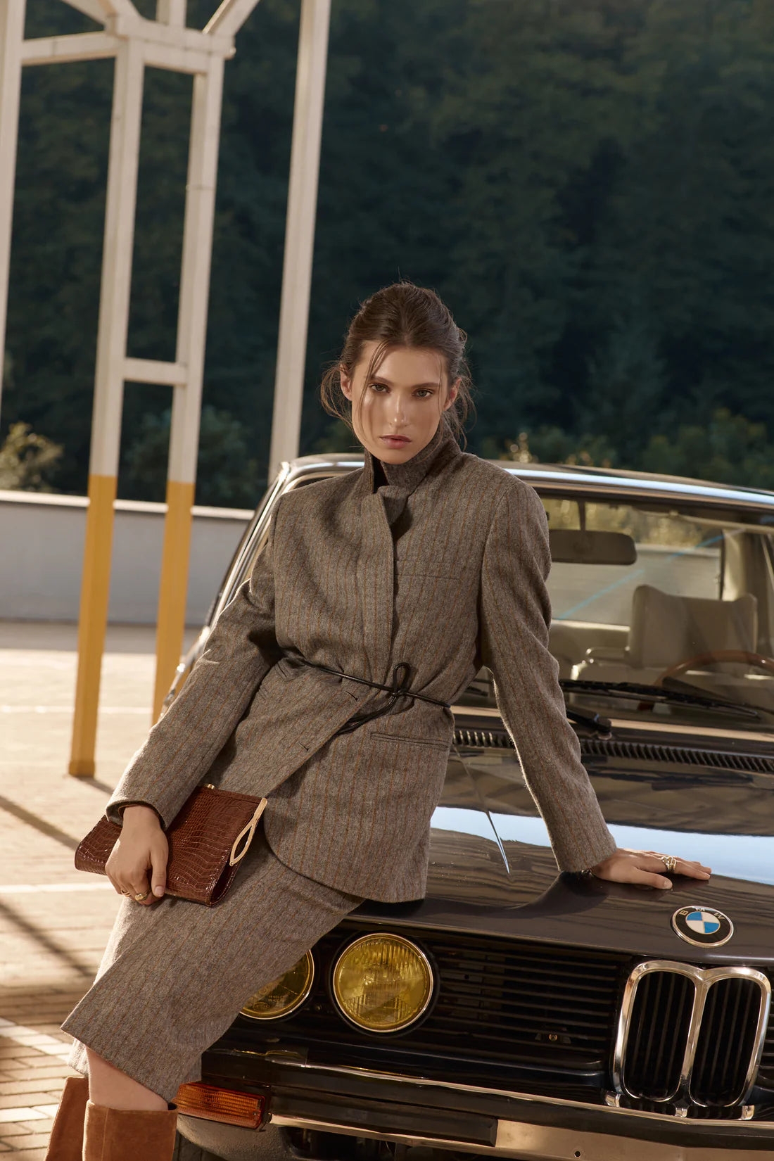 Pruhovaná sukně Emma (Sarna) , SA998A