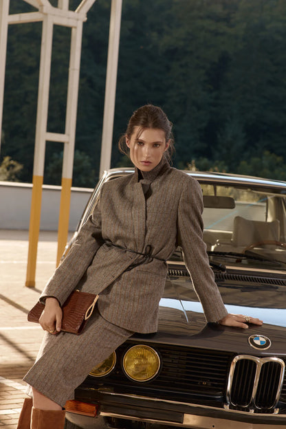 Pruhovaná sukně Emma (Sarna) , SA998A