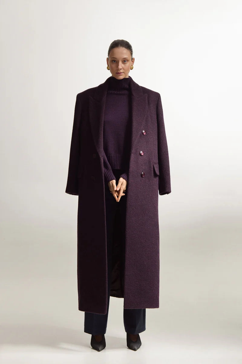 Tmavě fialový kabát (Sarna) , SA449A