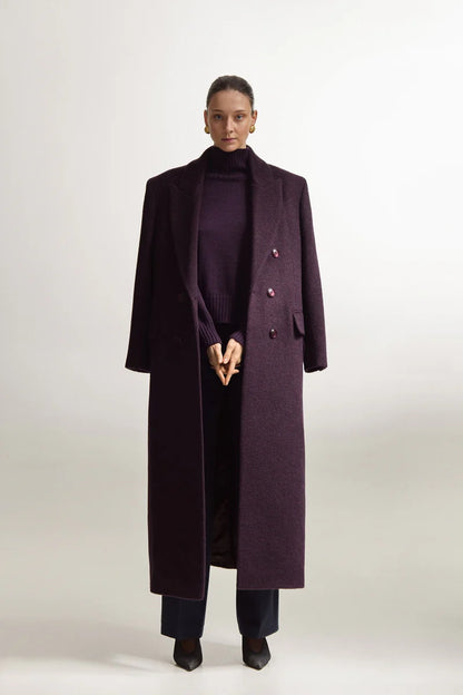 Tmavě fialový kabát (Sarna) , SA449A