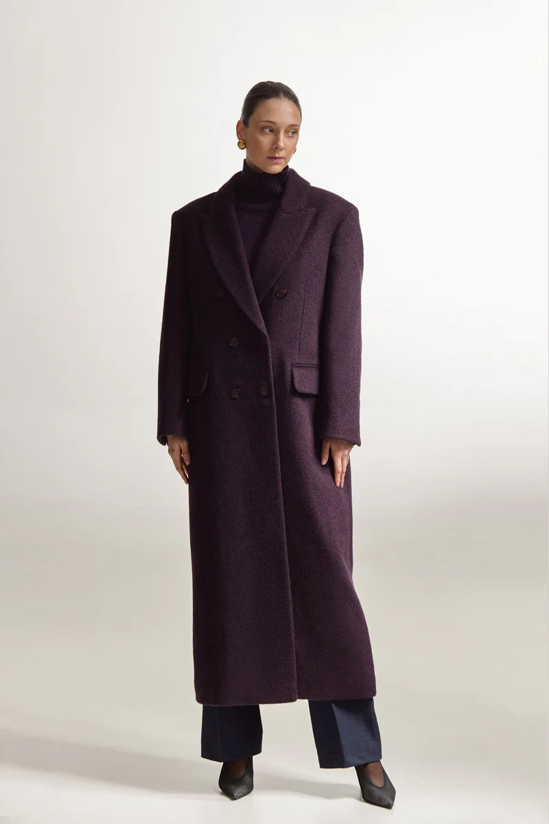 Tmavě fialový kabát (Sarna) , SA449A