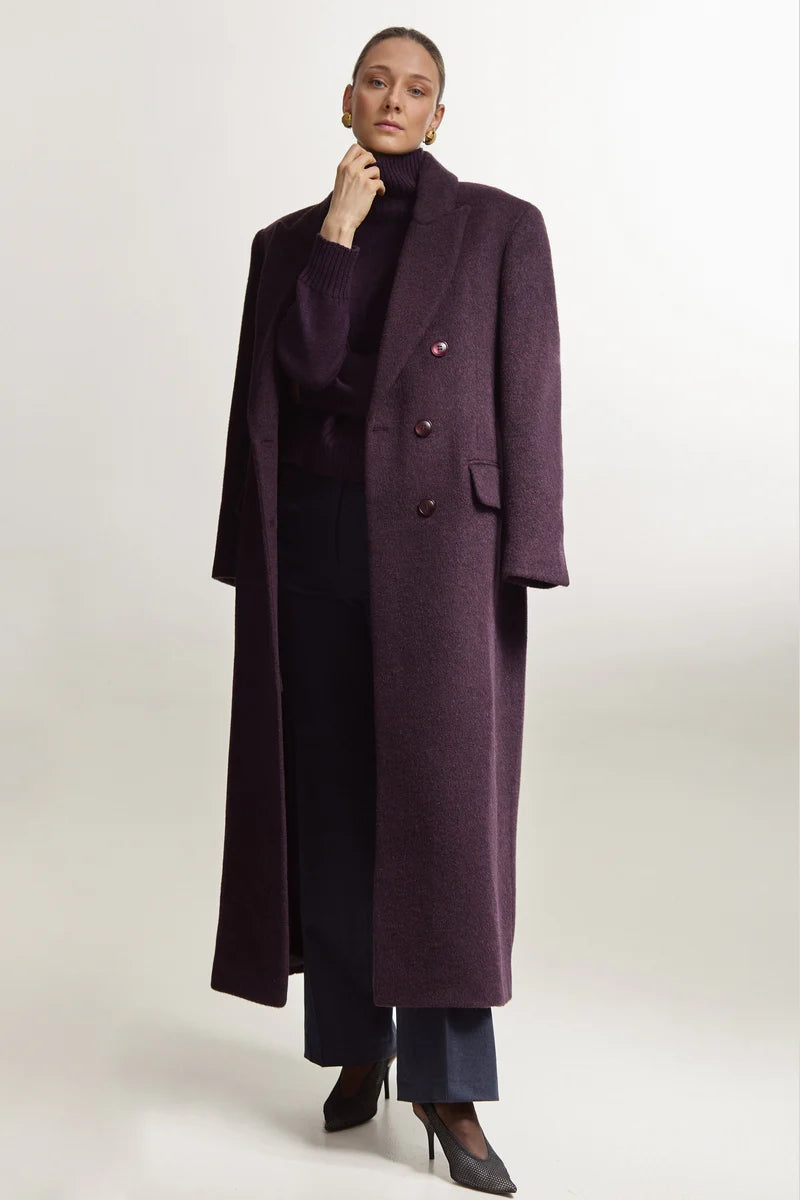 Tmavě fialový kabát (Sarna) , SA449A