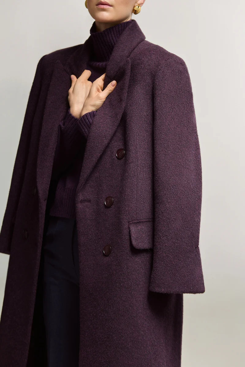 Tmavě fialový kabát (Sarna) , SA449A