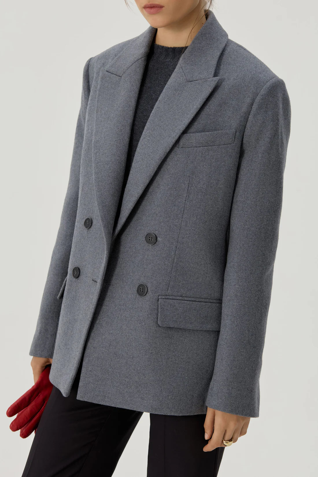 Gray jacket Greta (Sarna), SA443A