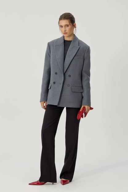 Gray jacket Greta (Sarna), SA443A