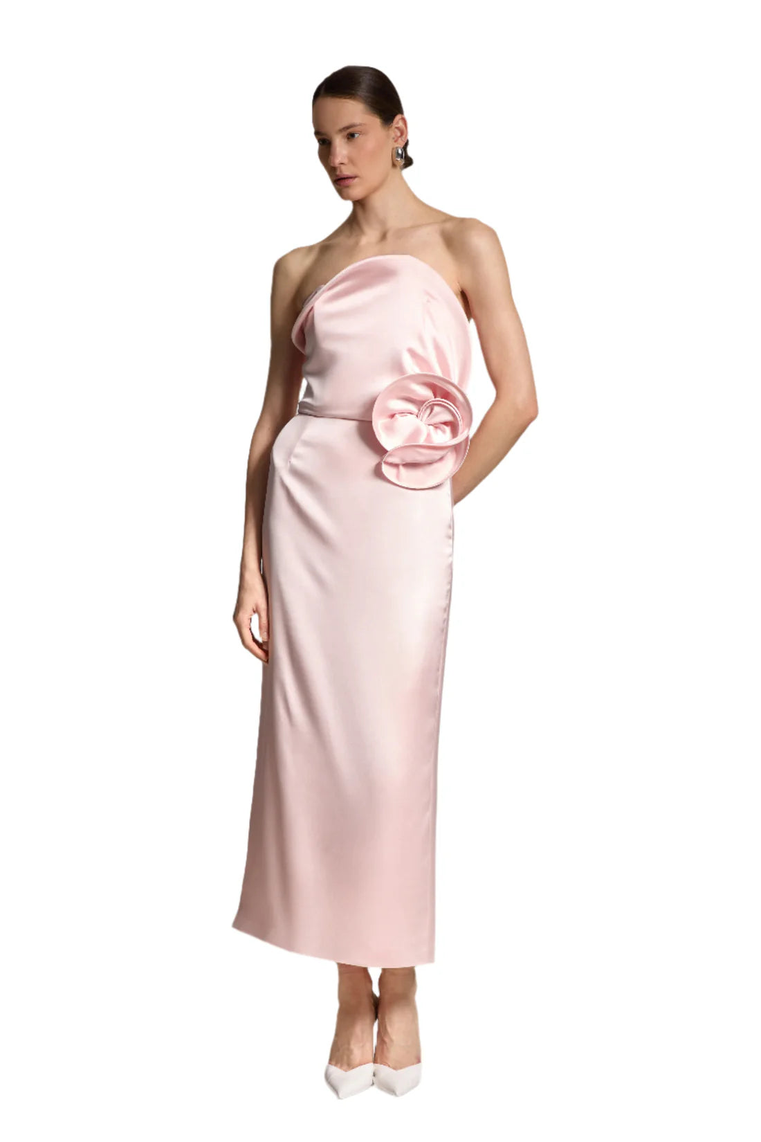 Сукня міді Софі, рожева, (Sarna) SA044S