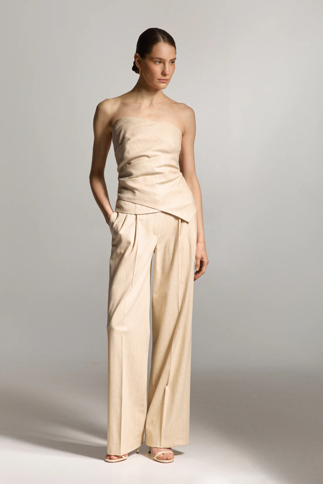 Jasmine trousers, beige, (Sarna) SA005S