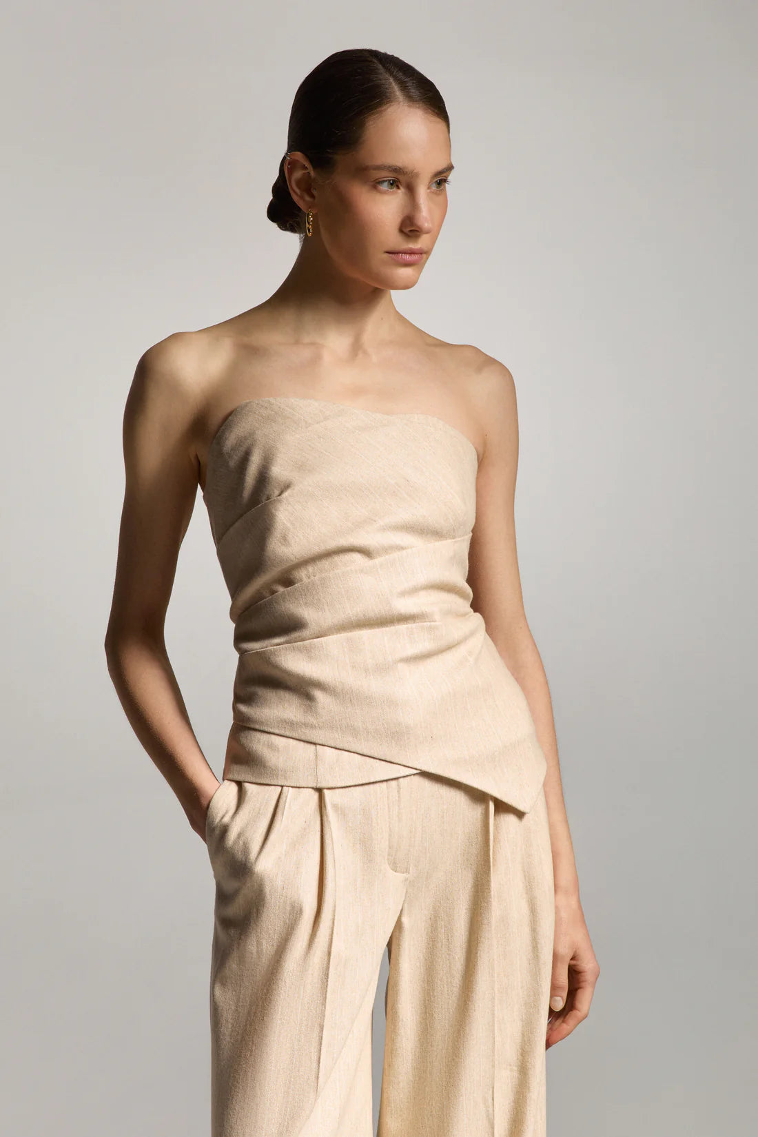 Жасминовий топ/корсет, бежевий, (Sarn) SA006S