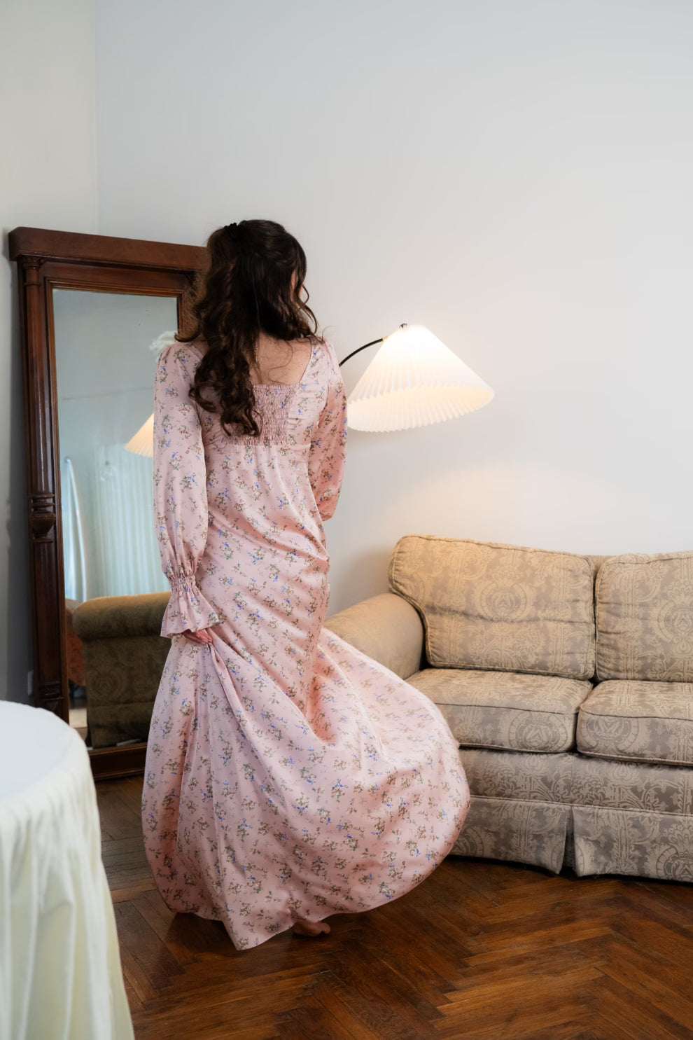 Broskvové šaty PENELOPE (Mint) , 3490320000014