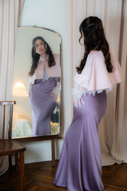 Růžový cape MINI (Mint) , 2772320000012