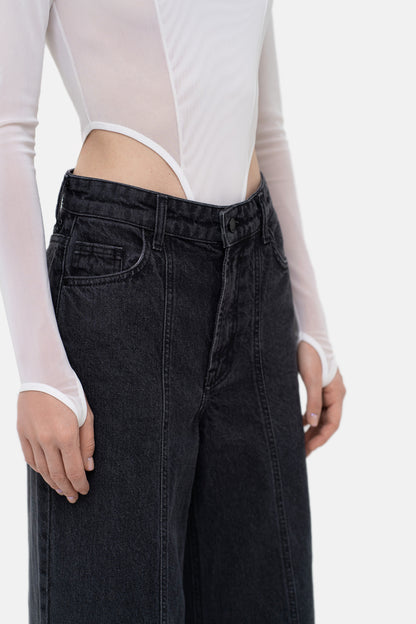 Džíny, široké šedé (Match Denim) , sp25-wide-grey